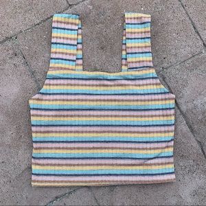 American Eagle Outfitters colorful crop top // xs